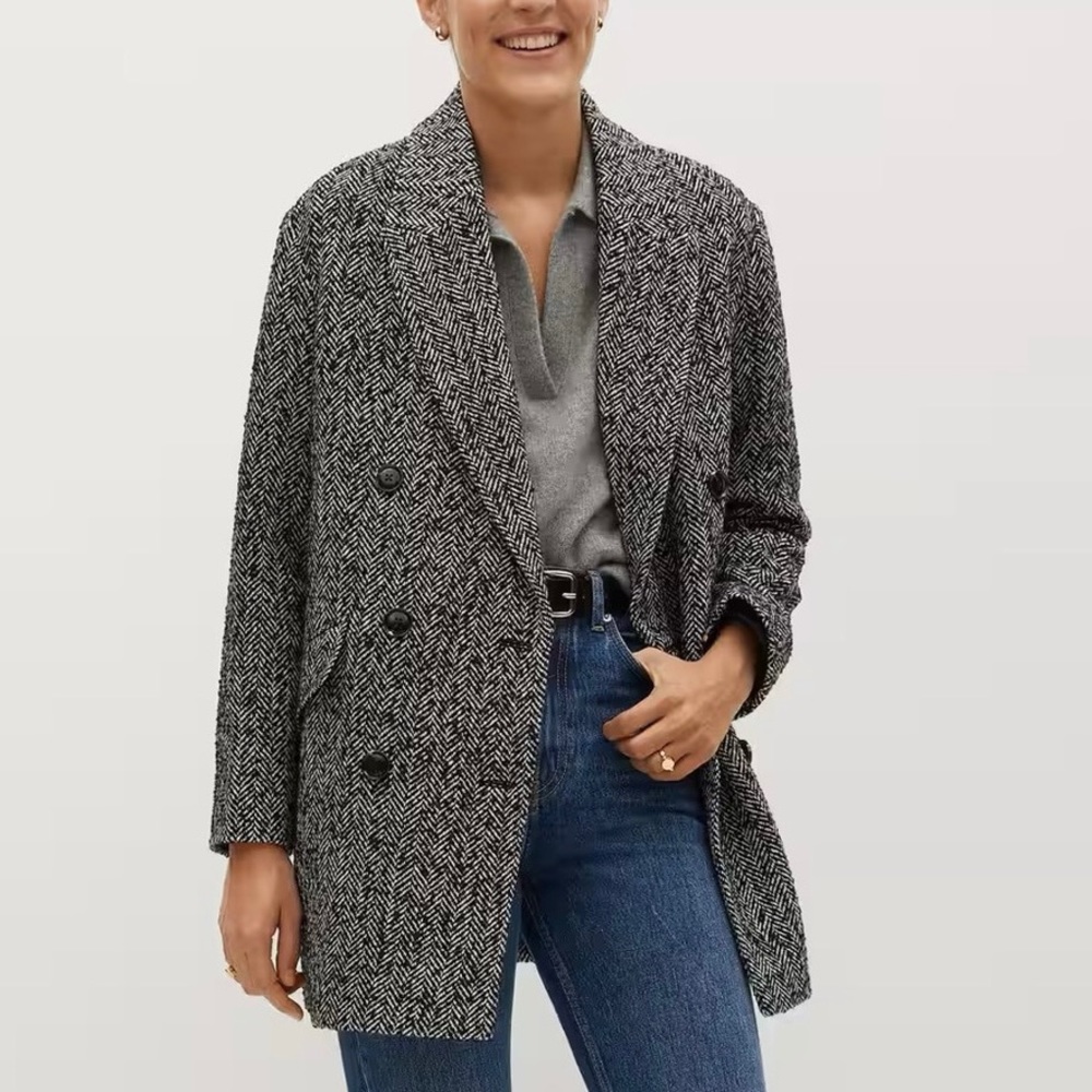 Mango Wool Blend Coat View 4